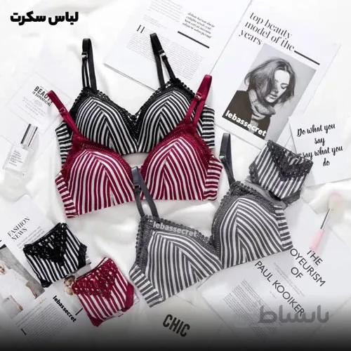 ست شورت سوتین نخی اسفنجی8927