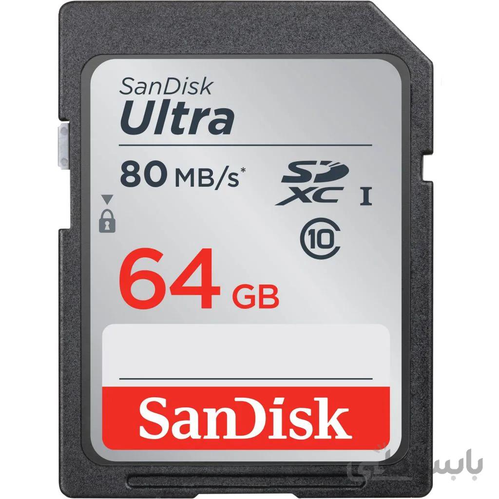 کارت حافظه سندیسک SanDisk 64GB 80mb/s 533X Ultra UHS-I SDHC