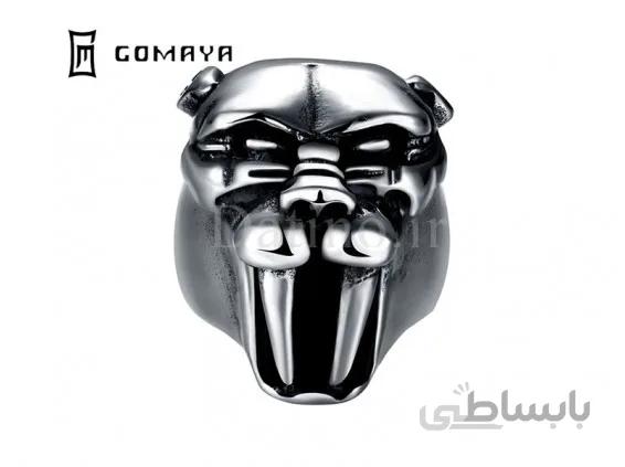 انگشتر مردانه ببر سیاه-Gomaya.R.8