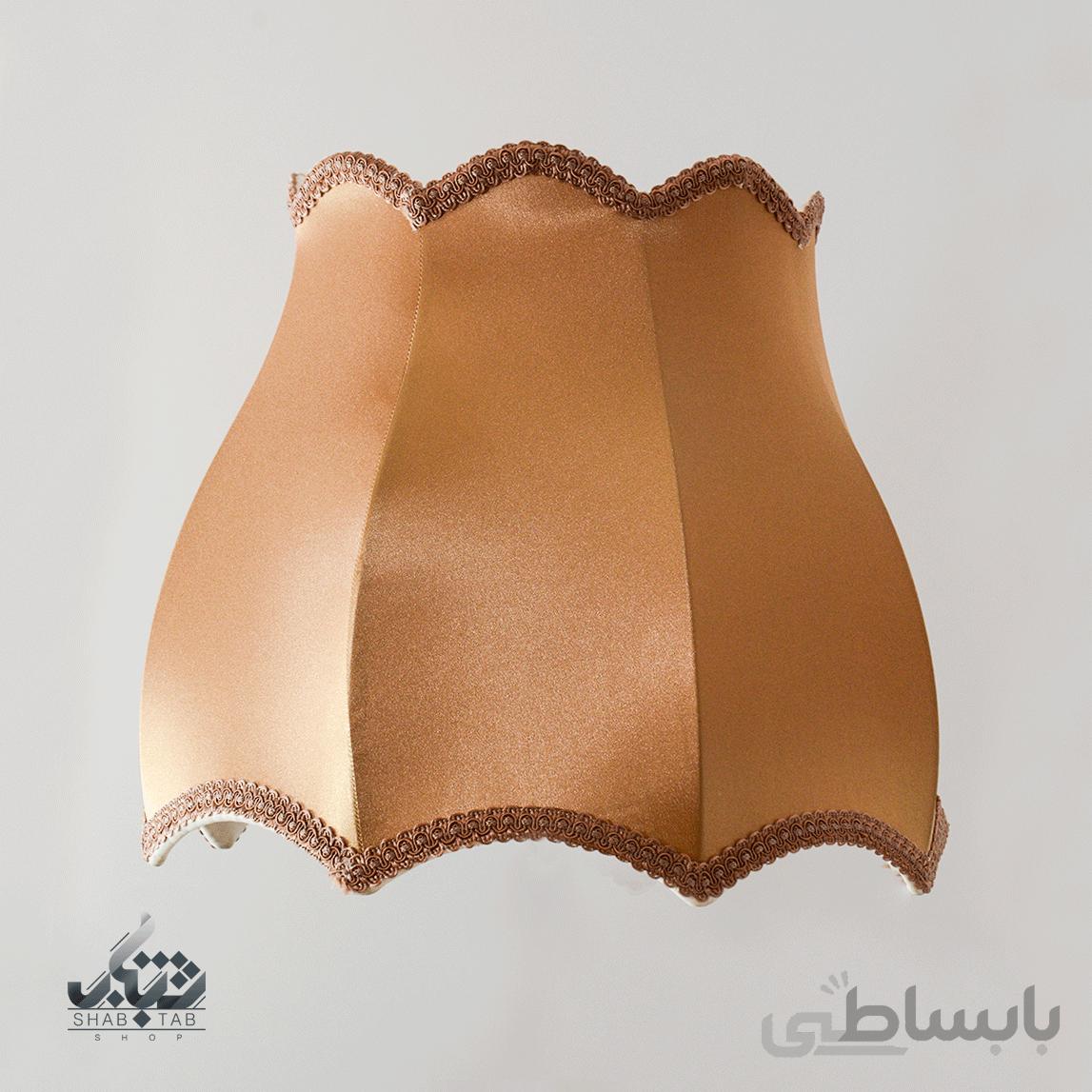 شید آباژور مدل گلابی ،قهوه ای قطر 35 cm – سرپیچ E27