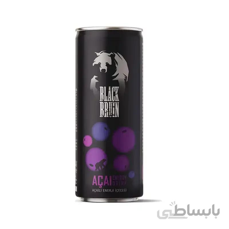 نوشیدنی انرژی زا طعم بلوبری بلک برون 25۰ میلی لیتر