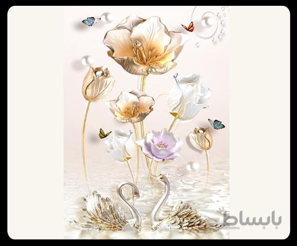 پوستر گل سه بعدی 037