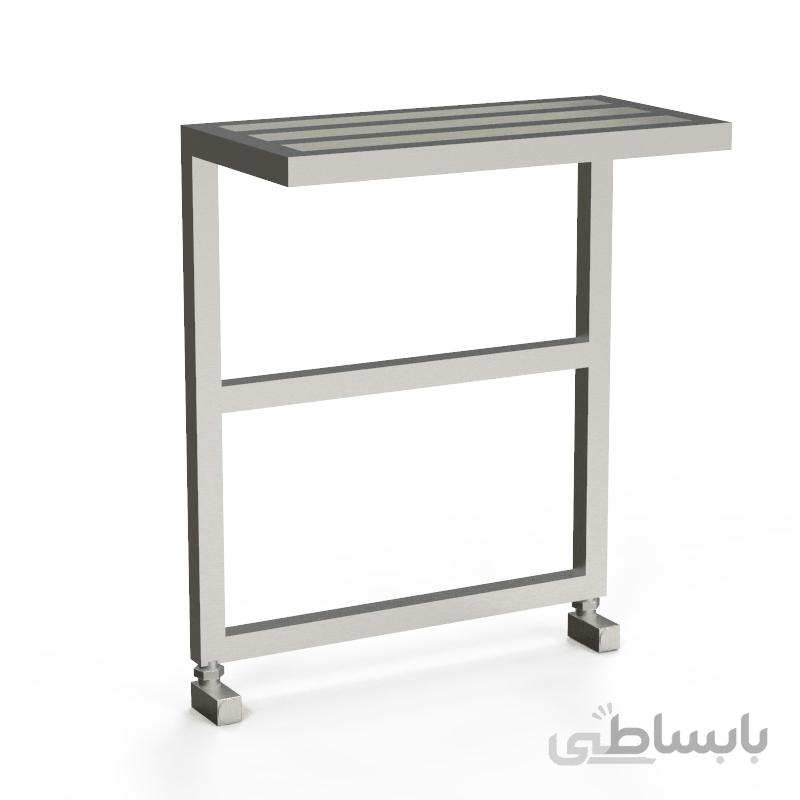 حوله خشک کن استیل هنزا کروم مات