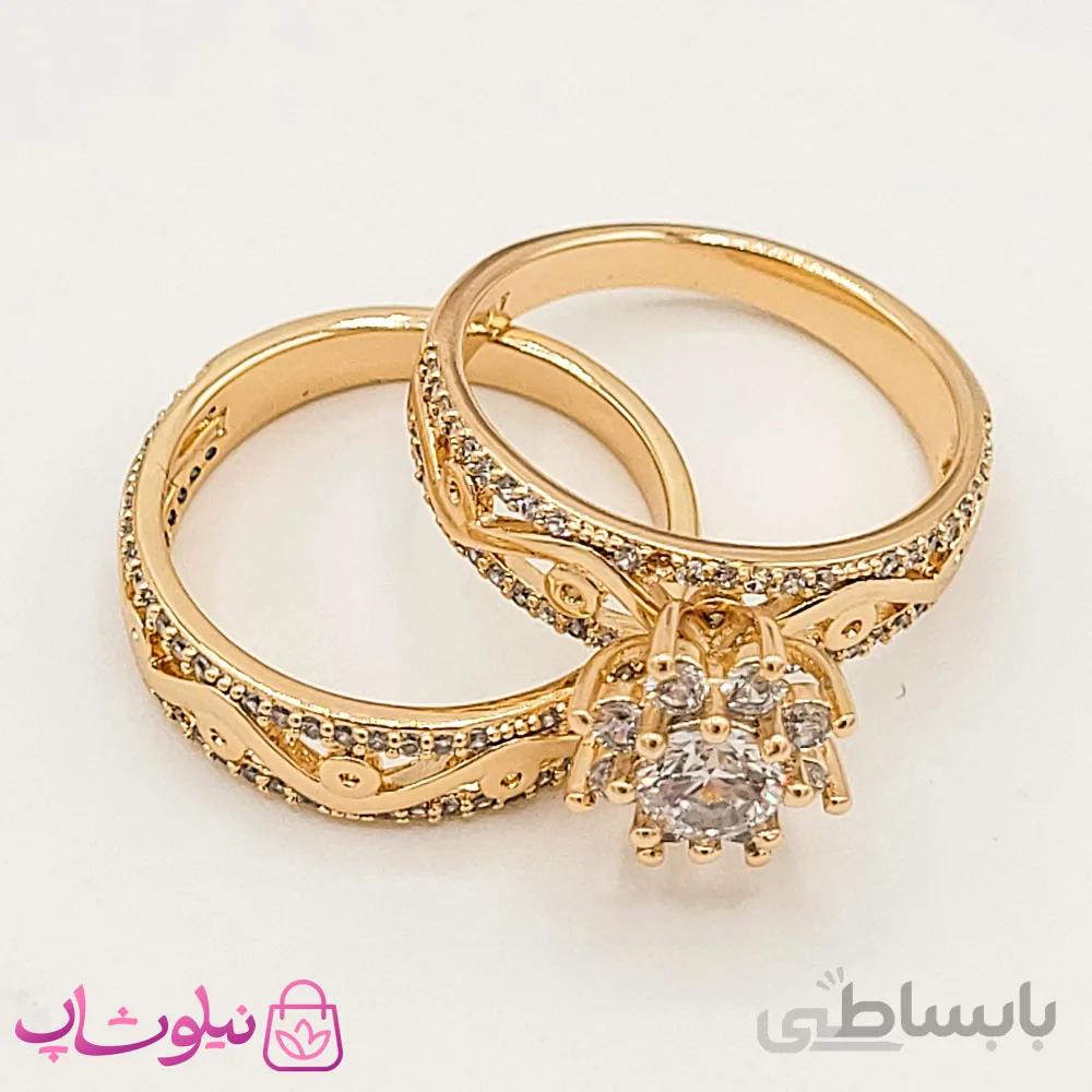 انگشتر و پشت حلقه ای زنانه ژوپینگ کد 2285