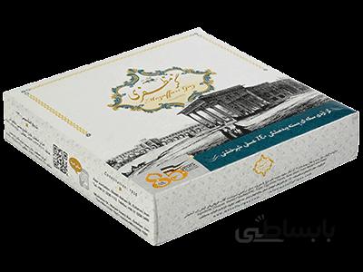 گز مظفری 40% مغز پسته آردی ممتاز سکه‌ای بیدمشکی – 450 گرم |