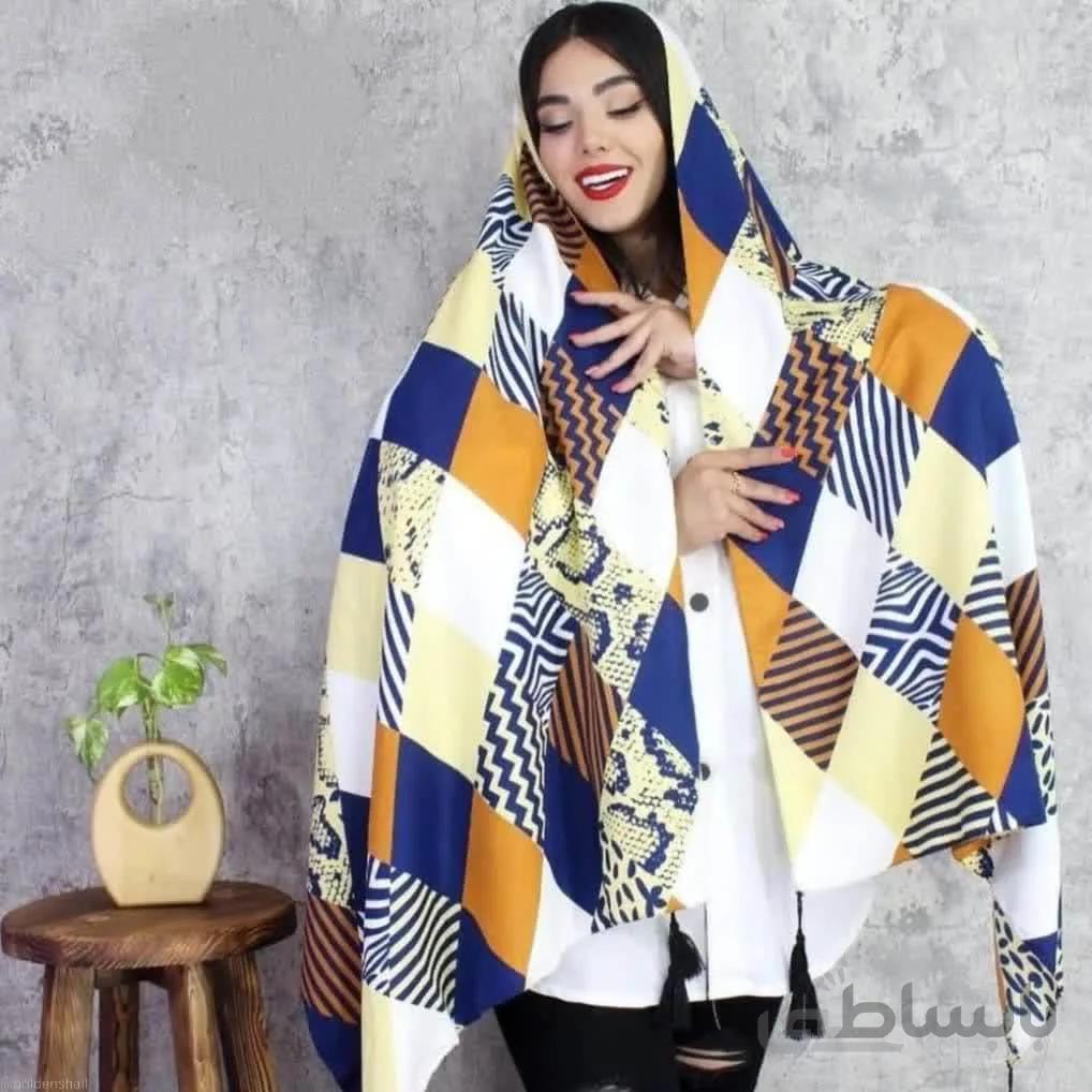 شال نخی منگوله دار کد 432779