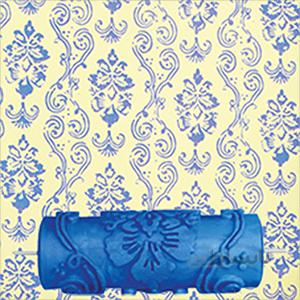 رول یدک غلطک طرحدار آبی کد 25