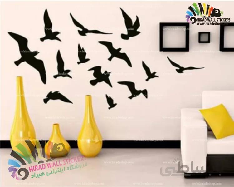 استیکر و برچسب دیواری طرح پرنده ، birds کد h1366