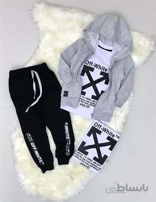 سه تکه اسپرت off white کد 651