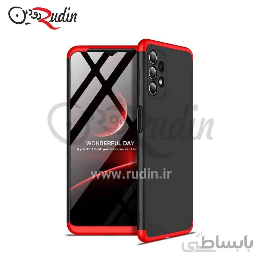 کاور ۳۶۰ درجه مدل GKK مناسب سامسونگ A52 4G/5G مشکی دور قرمز