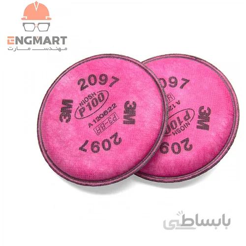 پد کربن اکتیو مخصوص ویروس کرونا برند 3m سری 2097 ( 2 عددی )