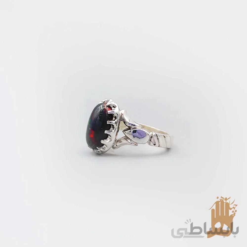 انگشتر صفوی نگین اپال آتشی