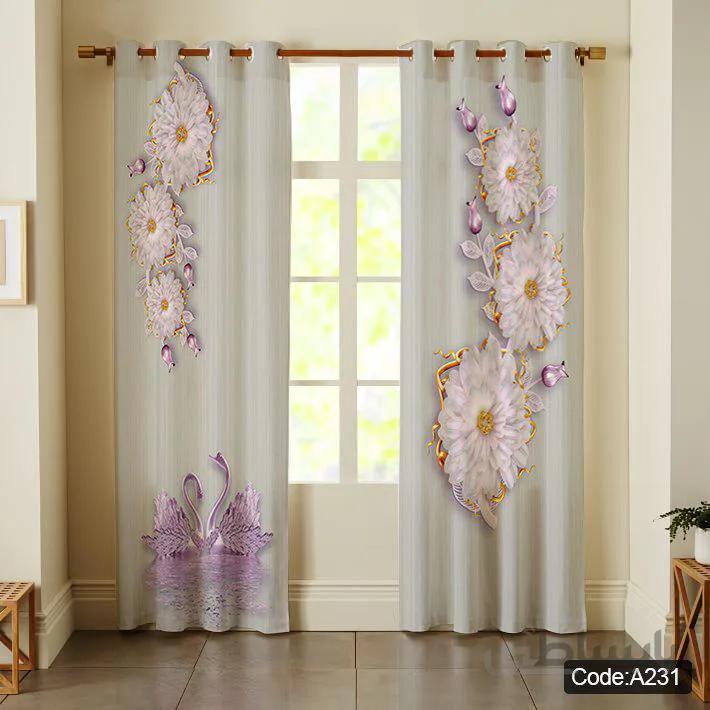پرده پانچی چاپی کد A231