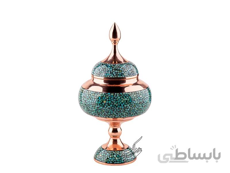 شکلات خوری فیروزه کوبی بزرگ سایز 30