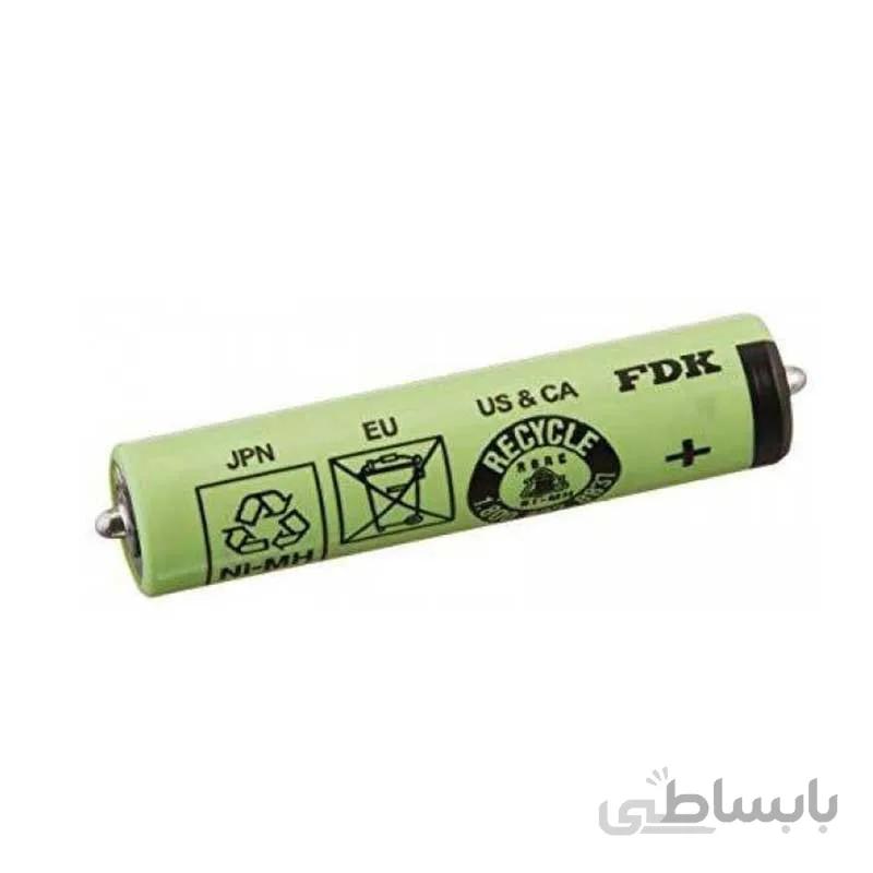 باتری ریش تراش نیم قلمی FDK شارژی 1.2 ولت 800 میلی آمپر نیکل متال