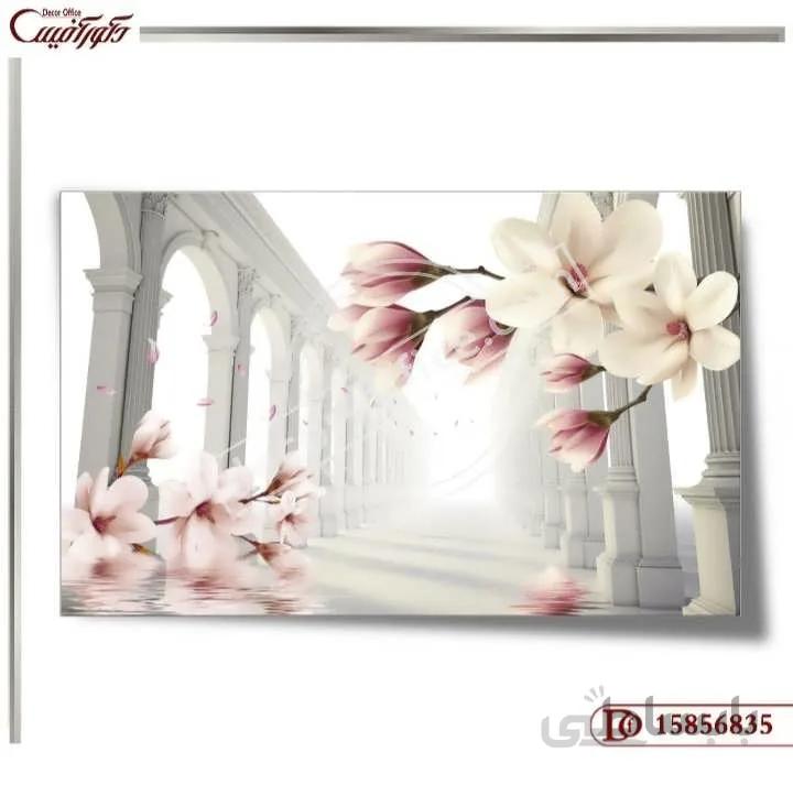کاغذ دیواری سه بعدی گل 6835 ا 3D flower wallpaper 6835