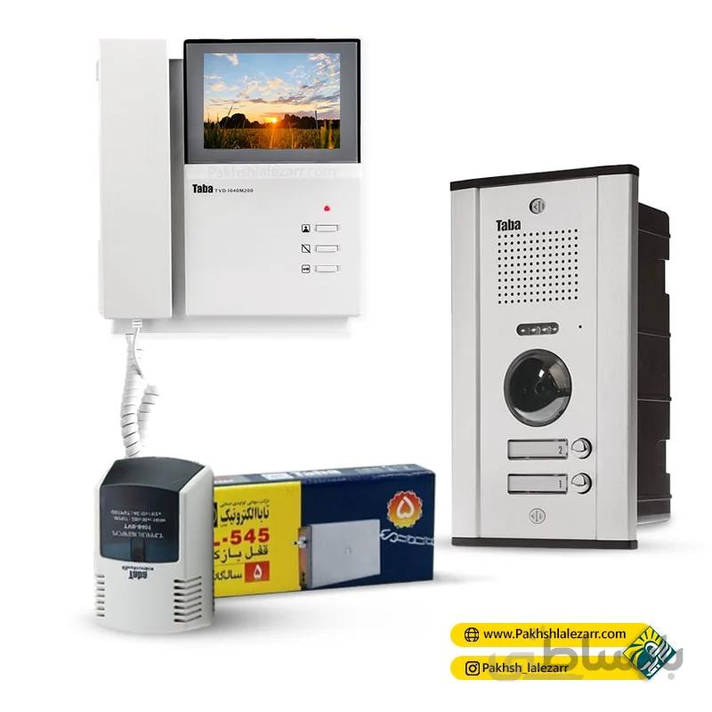 پکیج کامل آیفون تصویری مانیتور 4.3 اینچ مدل 1040 و پنل ثمین تابا الکترونیک