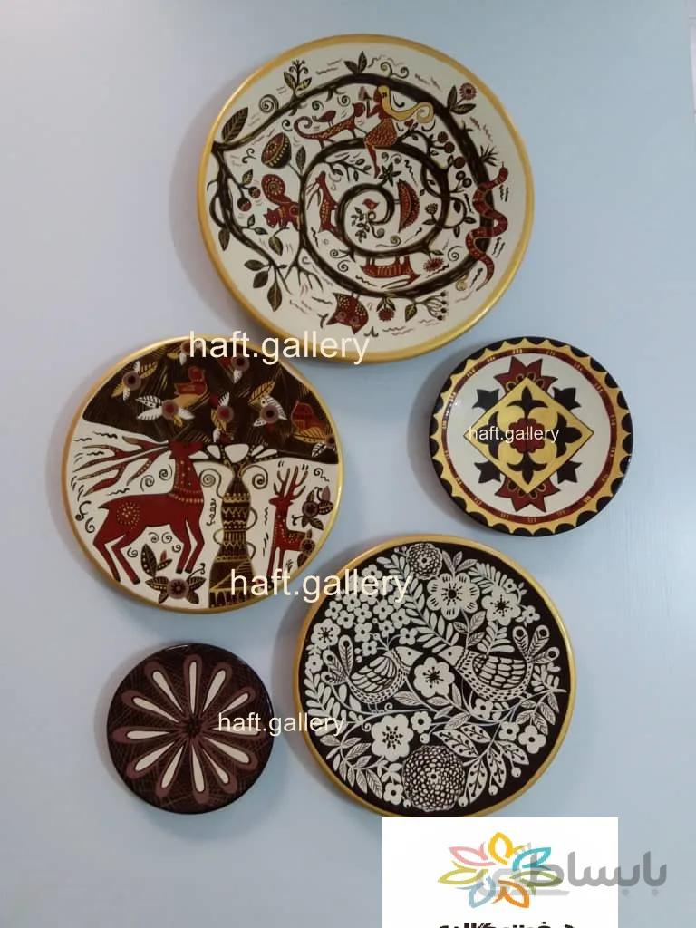 ست بشقاب دیوارکوب سفالی کد ۱۰۱۹۰۱