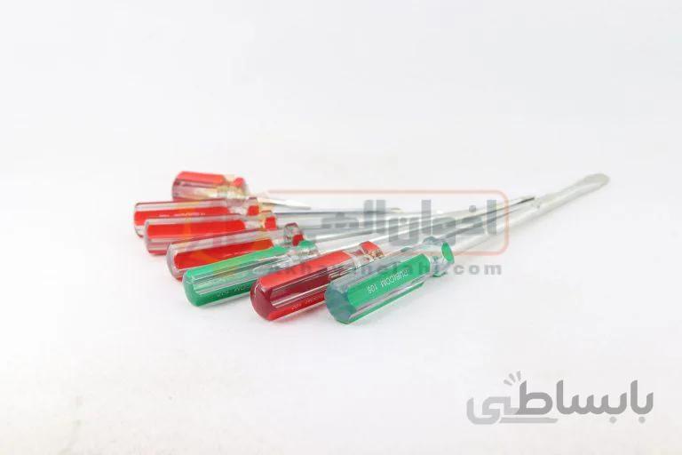 ست پیچ گوشتی دوسو و چهار سو 7 عددی