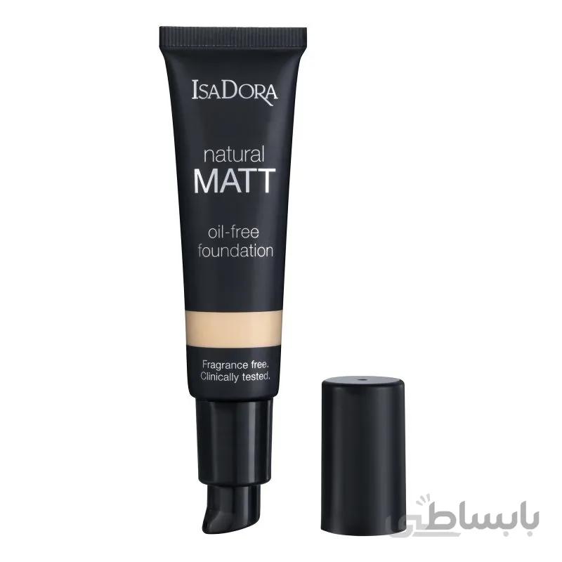 کرم پودر مات ایزادورا مدل isadora natural matt