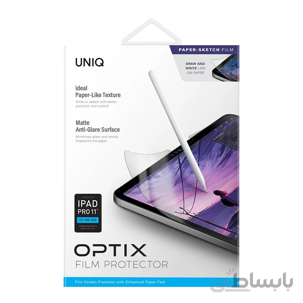 محافظ صفحه نمایش یونیک آیپد پرو 11 (نسل 1 تا 3) و آیپد ایر 10.9 | Uniq OPTIX Paper-Sketch Film Protector iPad Pro 11 (1st-3rd Gen) & iPad Air 10.9