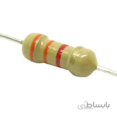 مقاومت 3.3 کیلو اهم 1/4 وات 5 درصد | 3.3K