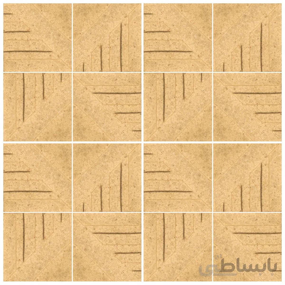 دیوارپوش تندیس و پیکره شهریار مدل امای کد W1010 06 بسته 16 عددی
