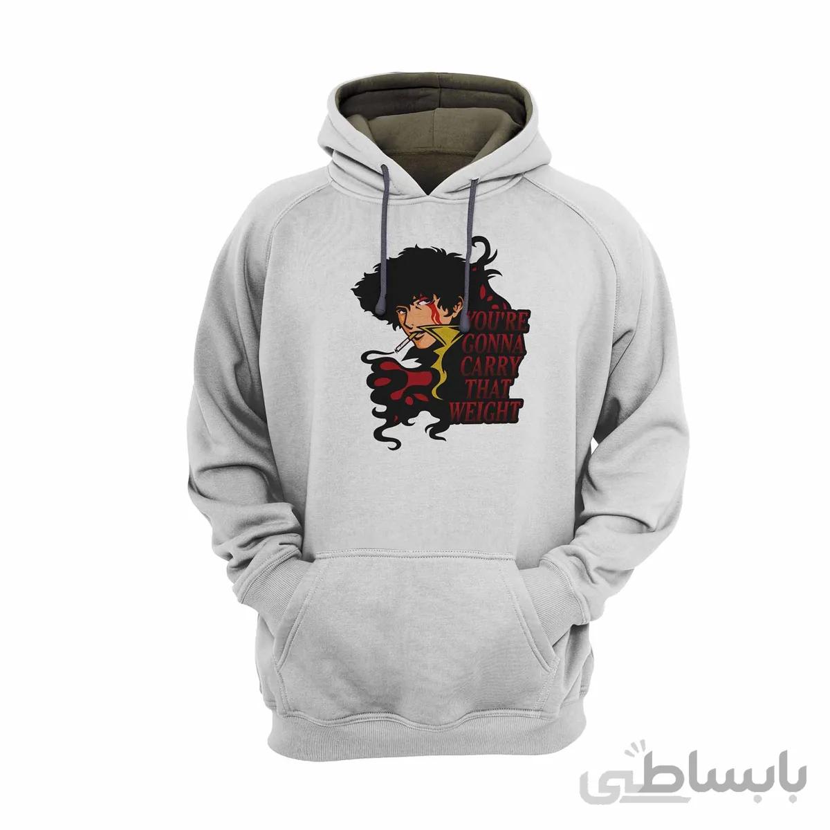 هودی سفید طرح انیمه کابوی بیباپ Cowboy Bebop کد KCT10460 کد 284913