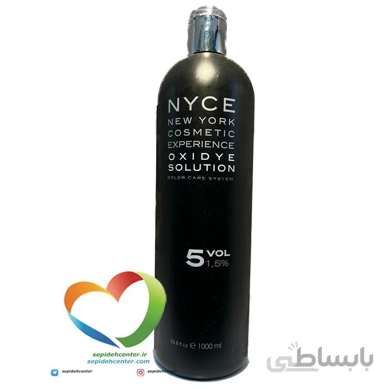 اکسیدان ان وای سی 1.5٪ مدل Nyce 5 Vol حجم 1000 میلی لیتر