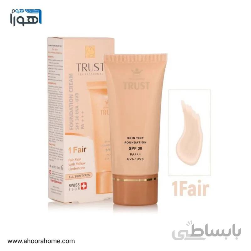 کرم پودر و ضدآفتاب شماره 1 تراست trust