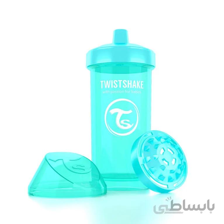 لیوان آموزشی 360 میل سبزآبی تویست شیک Twistshake