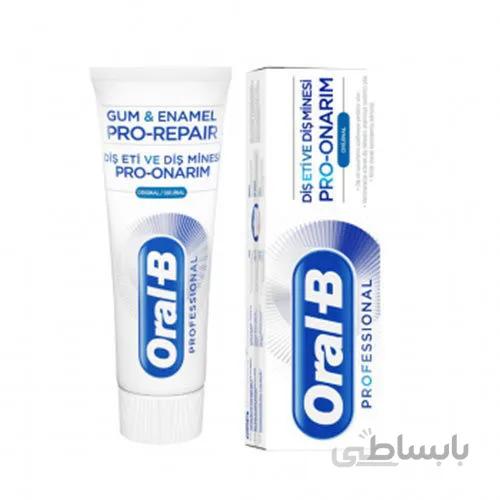 خمیر دندان سفید کننده اورال بی مدل Pro-Onarim با حجم 50 میلی لیتر ا Oral B professional pro onarim 50ml