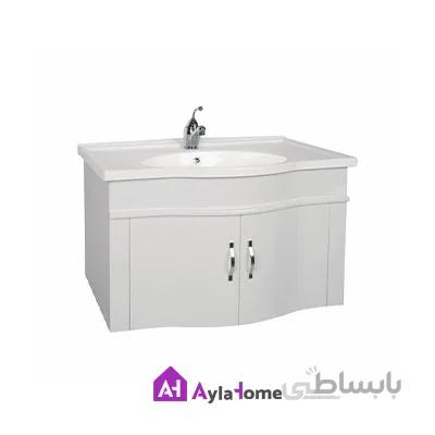 روشویی روکابینتی مروارید مدل النا 80 درجه یک