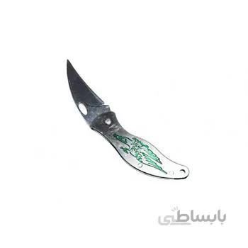چاقو جیبی حکاکی شده طرح عقاب