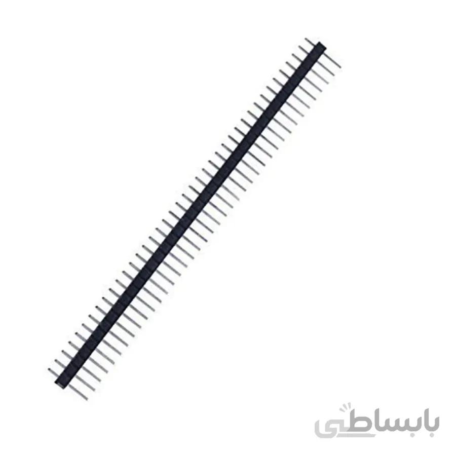 پین هدر 1x40 نری صاف 2.54 میلیمتر Pin header 1x40 male Straight 2.54mm Pitch