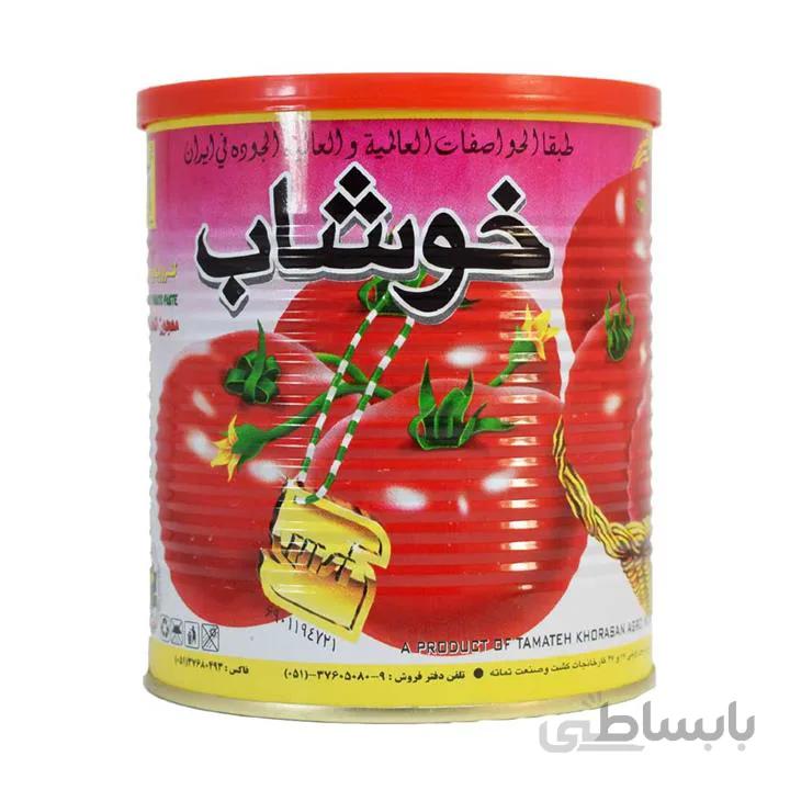 رب گوجه فرنگی خوشاب ۸۰۰ گرم آسان بازشو- باکس ۱۲ عددی