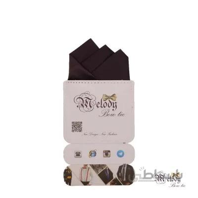 دستمال جیبی سری رنگین کمان (بادمجانی مات)
