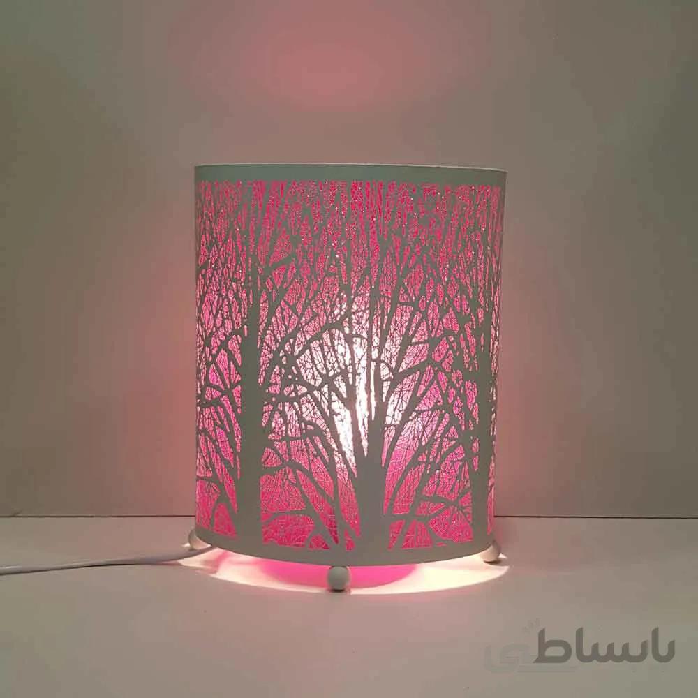 آباژور سفید طرح درخت