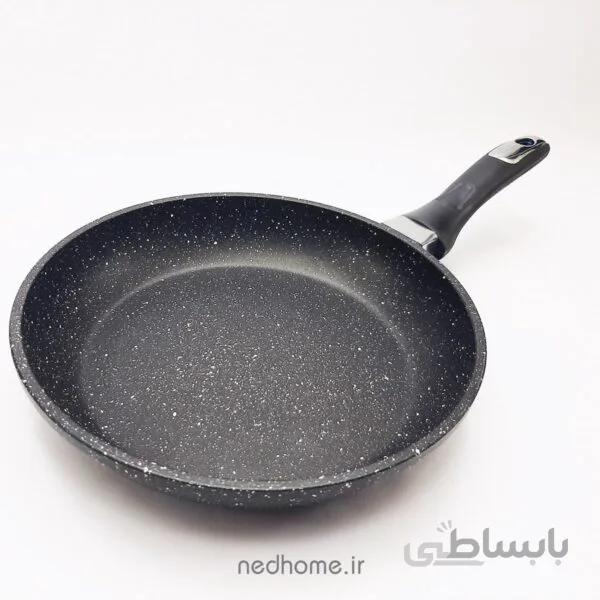 ماهیتابه تک دسته 24 cm مشکی زرساب سری MELORIN