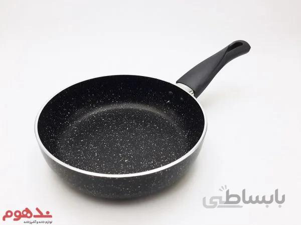 ماهیتابه تک دسته 18 cm مشکی زرساب سری Violet
