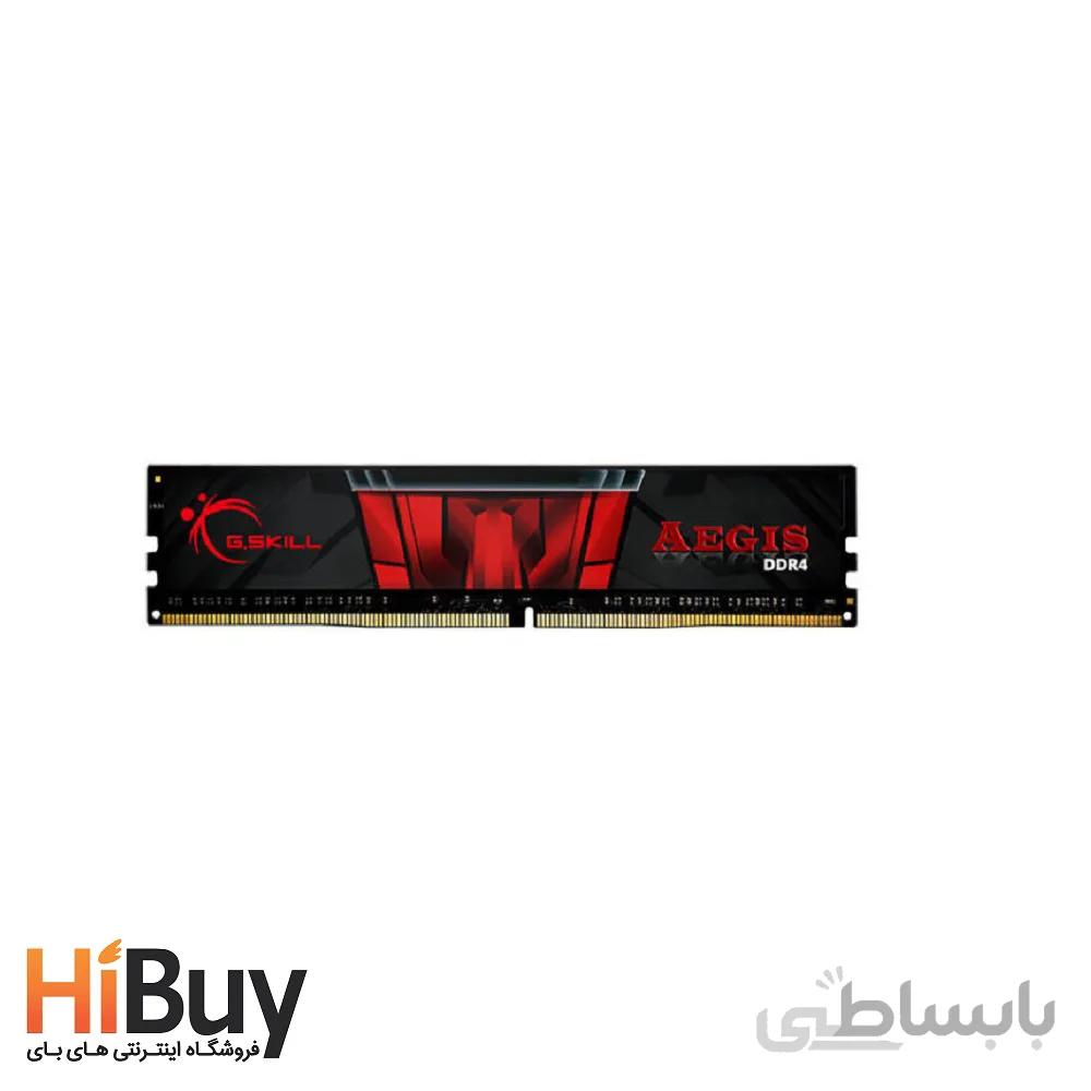 رم دسکتاپ DDR4 تک کاناله 3200 مگاهرتز CL16 جی اسکیل مدل AEGIS ظرفیت 8 گیگابایت ا G.SKILL DDR4 3200MHZ CL16 AEGIS - RAM 8G