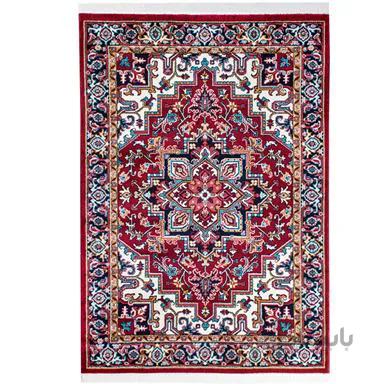 فرش کلاسیک طرح هریس کدP648BJ زمینه لاکی