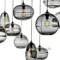 لوستر مدرن شیشه ای کد GL032