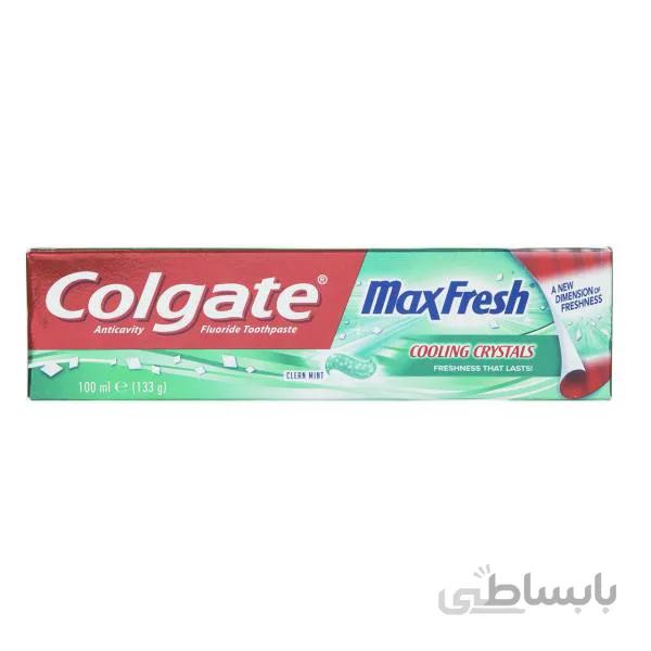 خمیر دندان کلگیت سری Max Fresh مدل Cooling Crystals حجم 100 میلی لیتر