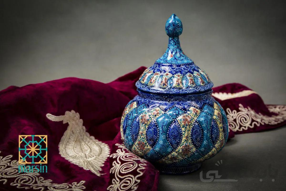قندان بدون پایه میناکاری کد 18