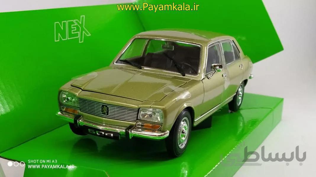 ماکت ماشین پژو 504 (1:24)(PEUGEOT 504 1975 BY WELLY) بژ