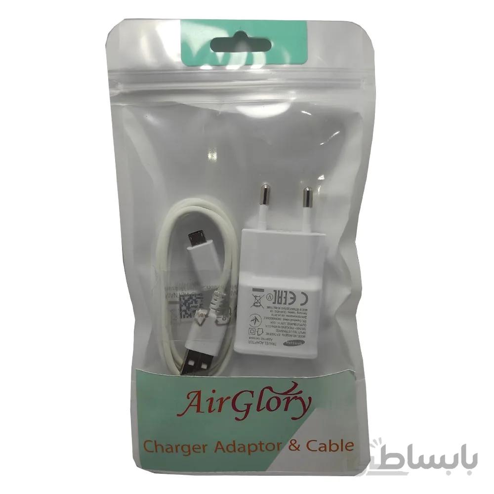 شارژر دیواری سامسونگ مدل EP-TA50EWE به همراه کابل تبدیل MicroUSB رنگ سفید (غیر اصل)