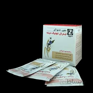 پودر جنرال تونیک با طعم توت فرنگی 20 ساشه ای دینه