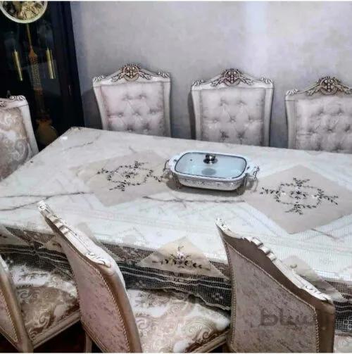 رومیزی ۱۰ نفره نهارخوری قلاب (بافی ریز)