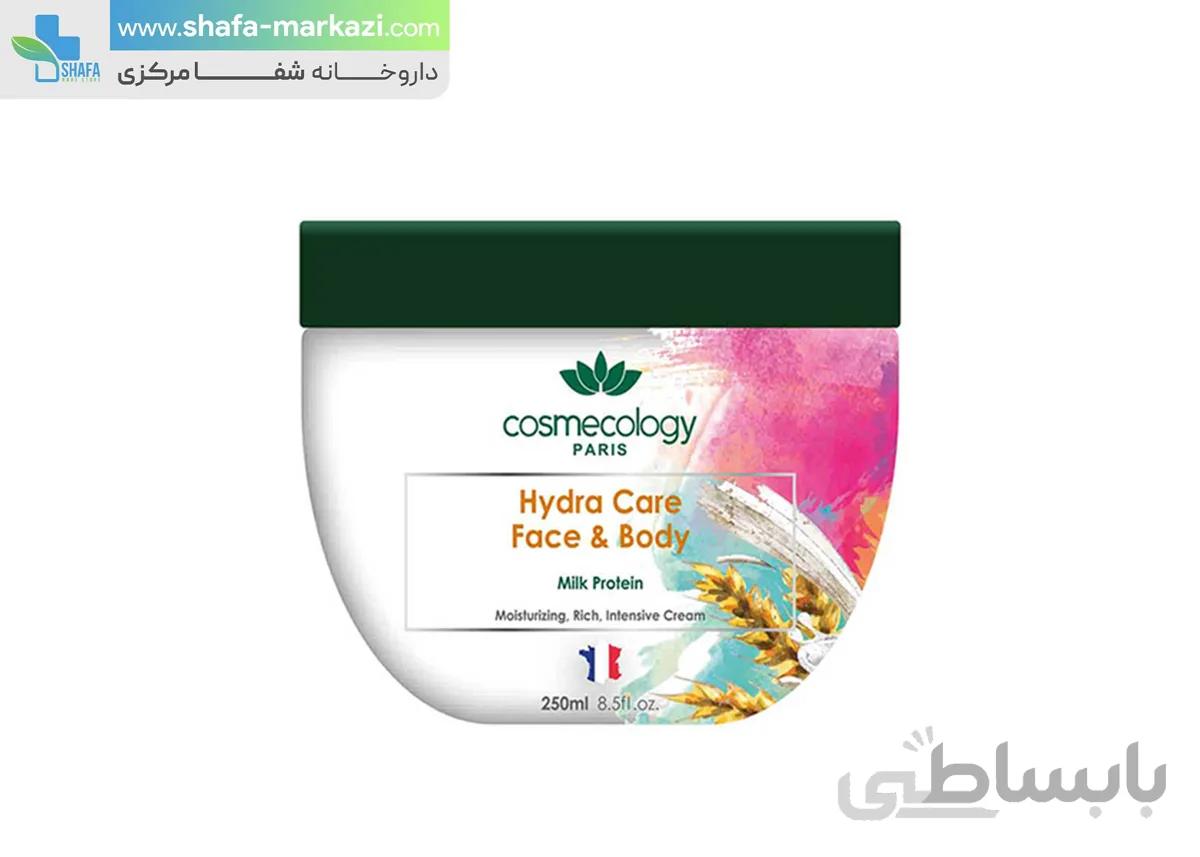 کرم مرطوب کننده صورت و بدن پروتئین شیر کاسمکولوژی ا Cosmecology hydra care face & body